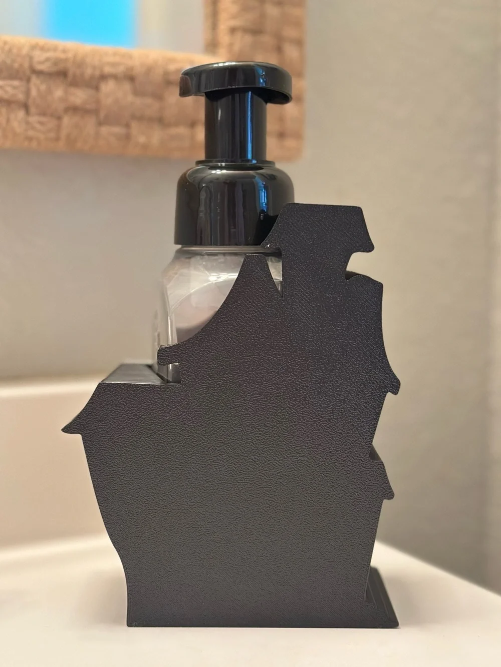 GLOW IN THE DARK Haunted House Foaming Soap Holder for Bath & Body Works Bottles - Picture 5 of 6